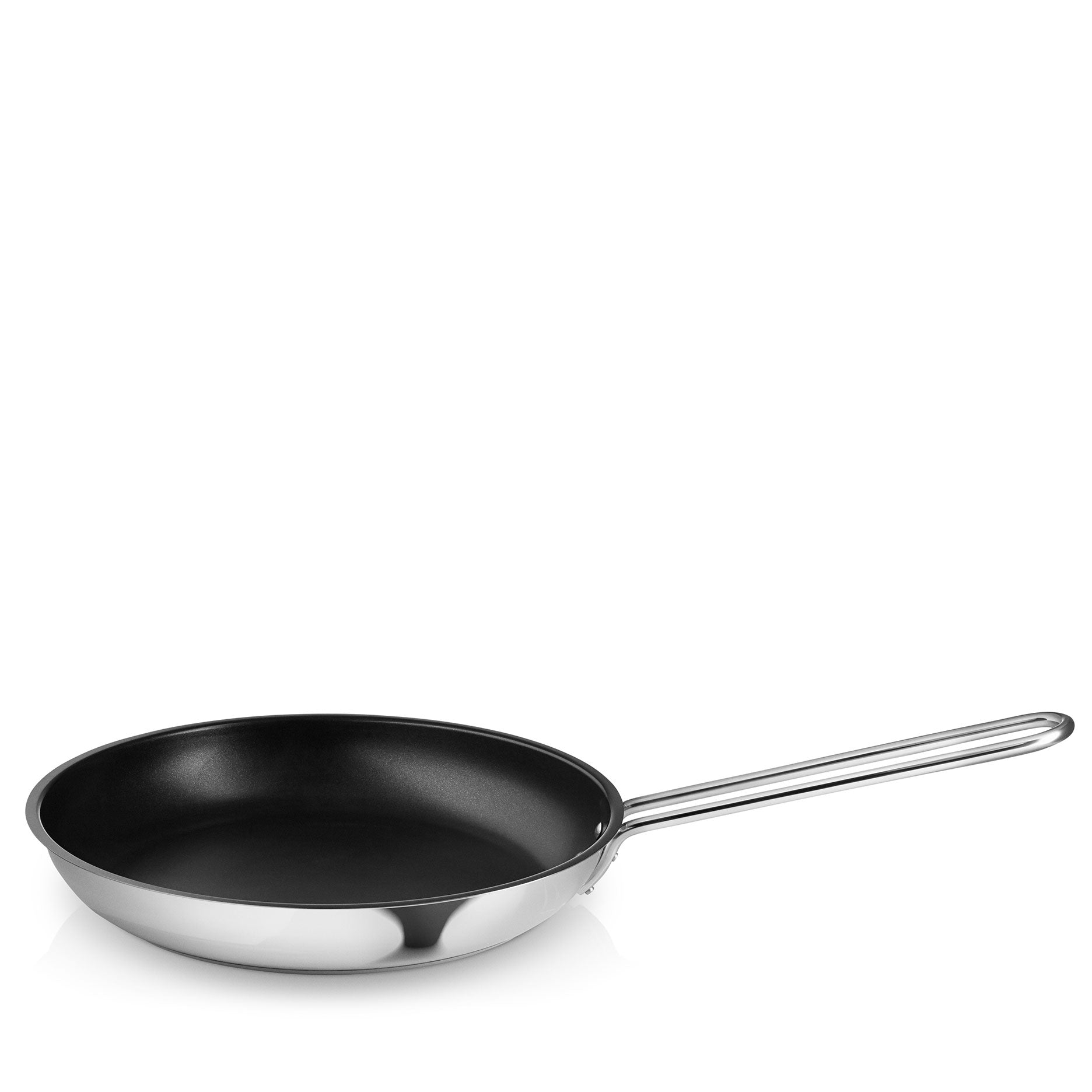 Bratpfanne Edelstahl Ø28 cm - Antihaftbeschichtung